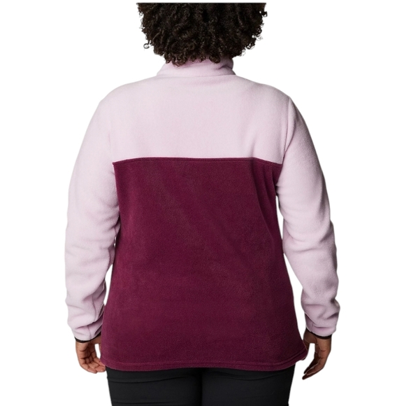 Columbia Sportswear Benton Springs 1/2 Snap Plus Sz 3X Pullover Purple/Maroon - Picture 3 of 12